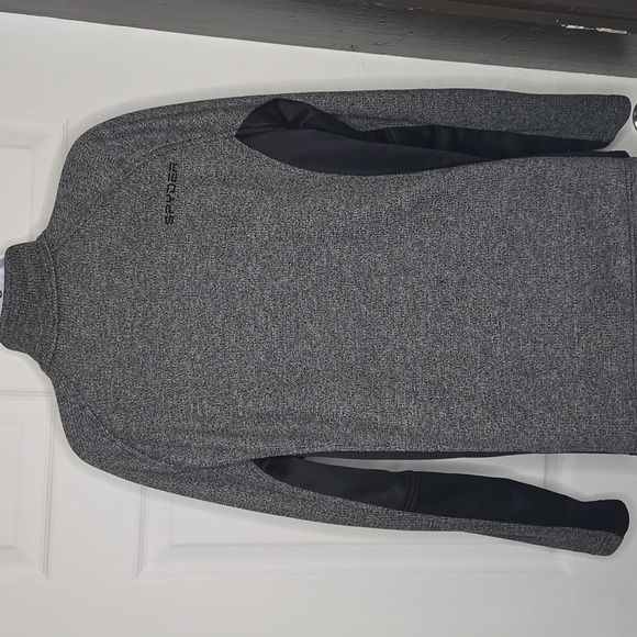 Spyder Black & Gray Fleece Jacket Women's M - Picture 7 of 8